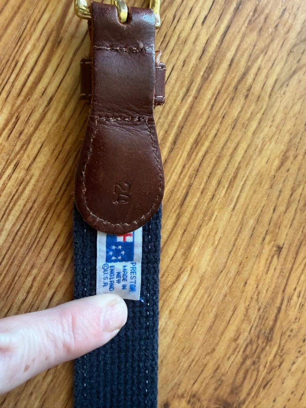 Kids Blue duck Embroidered Belt Strap - Preston New England